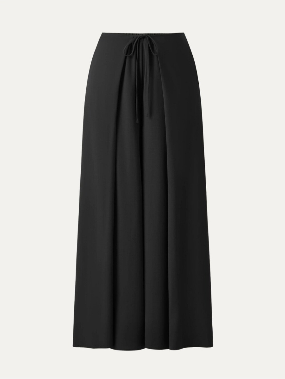 Bamboo Ponte Wrap-tie Palazzo Pants with Pockets